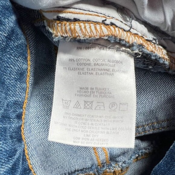 Anthropologie Pilcro and The Letterpress Tuxedo Stripe Raw Hem Jeans 27 - Picture 15 of 15